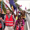 Scene iz Čačka za pamćenje: Studenti krenuli peške za Novi Sad VIDEO