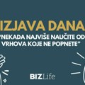 Izjava dana: „Nekada najviše naučite od vrhova koje ne popnete“