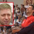 Pogledajte kako bivši premijer Slovačke slavi Đokovićevu pobedu u uživo programu: Novak je moj uzor (video)