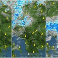 Pogledajte kako oblaci „gutaju“ Srbiju: Radarski snimci nadolazeće oluje iz sata u sat