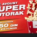 Cineplexx Promenada: Svi filmovi po 250 dinara 27. avgusta