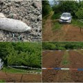(Foto) Nastavlja se drama na njivi kod Jagodine gde je pronađena bomba. Nema oranja dok ne dođu specijalci.