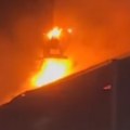 Požar u centru niša Gori restoran brze hrane (video)