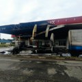 Težak udes kod Banjaluke: Gorela dva kamiona i deo benzinske pumpe, jedna osoba povređena