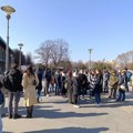 Studenti u blokadi objavili apel: Uklonite kamenice pored hrama Svetog Save FOTO