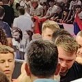 Prelepa scena na kraju! Dok je Jokić držao ćerku u naručju, Dončić se vratio da pozdravi Nikolinu suprugu