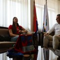 Hena Kurtagić na prijemu kod gradonačelnika Novog Pazara