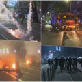 (BLOG) Bačeni pirotehnika, suzavac i topovski udari u centru Beograda: Sukob građana i policije u Nišu
