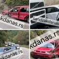 Prve fotografije nesreće kod Novog Pazara u kojoj je povređeno 3 dece: Auto smrskan, učestvovao i kamion