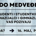 Studenti i gimnazijalci pozivaju na protestnu šetnju do Medveđe