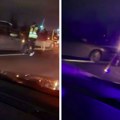 (Video) Haos na auto-putu u Beogradu: Lančani sudar, automobili u nizu slupani, Hitna na licu mesta
