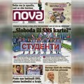 "Nova" piše: "Sloboda ili SNS kartel" glavna poruka studenata sa skupa u Kraljevu