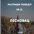 U Leskovcu “Raspiši pobedu” na tri lokacije
