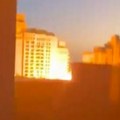 Rakete padaju na Dubai: Pogledajte neverovatan snimak, snažna eksplozija (video)