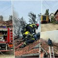 Gori kuća u veterniku: Vatra bukti, dim kulja, vatrogasci na krovu bore se sa stihijom pogledajte (foto/video)