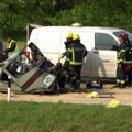 Sudar kamiona kod Stare Pazove – poginuo jedan vozač, zbog curenja gasa zatvorena deonica auto-puta