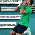 Ovako svetski mediji pišu o pobedi Novaka protiv Sinera: "Nole je večan, a Siner čovek, legenda, veličanstven"