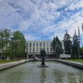 Ovalni salon Narodne skupštine Srpske krasi litografija „Pobeda” – Putinov poklon