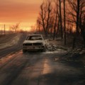 Zapalio se automobil na Gazeli Povređenih na svu sreću nije bilo