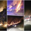 Veliki požar kod Splita. Vatra progutala hektare borove šume, na terenu više od 60 vatrogasaca sa 20 vozila.