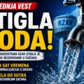 STIŽE VODA! Čačak za sat vremena ponovo na Rzavu, sela dobijaju vodu do jutra