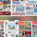 Naslovne strane sutrašnjih novina: Prelistavanje štampe za nedelju, 2. avgust 2026. godine