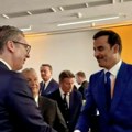 Srdačan i kratak susret: Predsednik Vučić pozvao katarskog šeika Tamima da poseti Srbiju