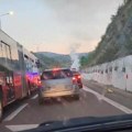 Gori automobil nasred auto-puta: Incident kod Bubanj potoka