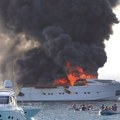 Luksuzna jahta izgorela i potonula: U trenutku nesreće na njoj je bilo 5 članova posade i 12 putnika