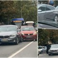 Lančani sudar u centru Beograda Tri automobila se sudarila, saobraćaj otežan (foto)