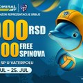Sp u vaterpolu: Ispratite uz 3.000 dinara i 1.500 besplatnih spinova