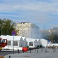 Najnovija slika ispred Skupštine Srbije i informacije o požaru