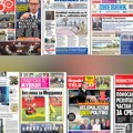 Naslovne strane današnjih novina: Prelistavanje štampe za ponedeljak, 28. septembar 2026. godine