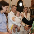 Milan Mitrović krstio ćerku: Upriličena intimna ceremonija, kum bio sin Ace Lukasa! (foto)