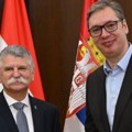 Vučić sa predsednikom Narodne skupštine Mađarske: Odnosi dve zemlje temelje se na bratskim vezama i međusobnom poverenju i…