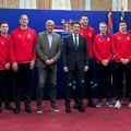 Prijem za rukometaše Srbije u Gradskoj kući pred duel sa Litvanijom u Čairu