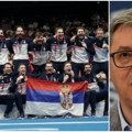 Predsednik čestitao najboljima na svetu Vučić: Olimpijsko nebo danas prekriveno našom trobojkom