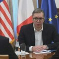 Predsednik Vučić sa ambasadorima zemalja Kvinte i šefom delegacije EU