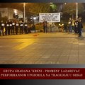 Grupa građana „Kreni – promeni“ Lazarevac performansom upozorila na tragedije u Srbiji