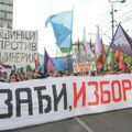 Protestna šetnja zborova građana večeras od Vukovog spomenika u Beogradu