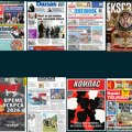 Naslovne strane sutrašnjih novina: Prelistavanje štampe za četvrtak, 9. april 2026. godine