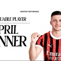 Luka Jović najbolji fudbaler Milana za april