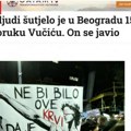 Hrvatski mediji o broju okupljenih na protestu opozicije: "30 tisuća ljudi šutjelo u Beogradu"