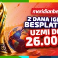 Svetsko prvenstvo kuca na vrata: Meridian časti sa 26.000 RSD bonusa dobrodošlice za istorijski fudbalski spektakl!