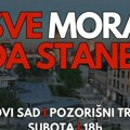 Protest "Sve mora da stane" u subotu u Novom Sadu