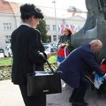 Polaganje venaca na spomenik Partizansko podunavskog odreda u Inđiji