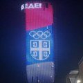 "Bodrimo naše sportiste": Osvanula moćna poruka na na Kuli Beograd za predstavnike Srbije na Olimpijskim igrama (VIDEO)