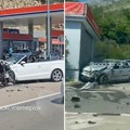 Četvorica Srba povređena u sudaru! Teška saobraćajna nesreća kod Budve, automobili potpuno uništeni