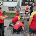 Gorska služba spasavanja demonstrira tehnike spasavanja u parku Čair