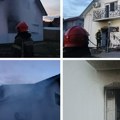 Prve slike s Čukarice: Vatrogasci-spasioci izvlačili radnike iz kuće, na fasadi vidljivi tragovi buktinje!